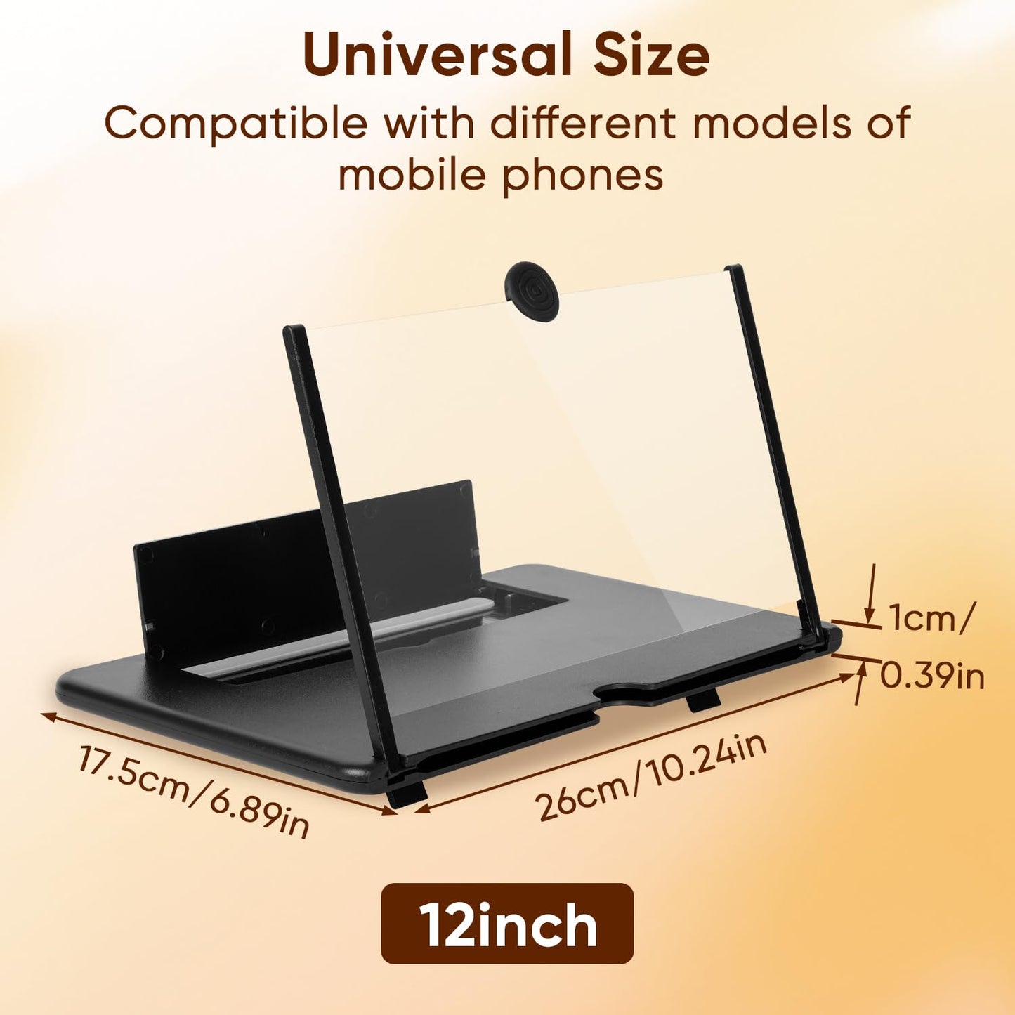 Mobile Phone Video 3D Screen Magnifier with Anti Scratch features