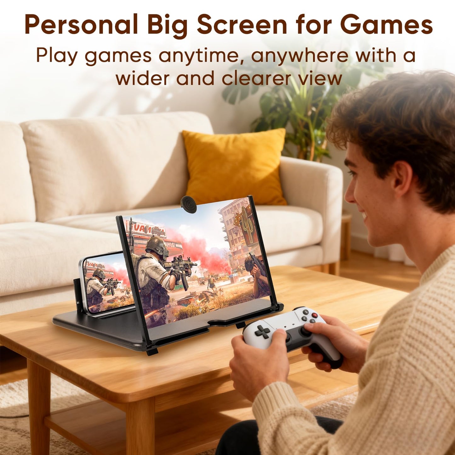 Mobile Phone Video 3D Screen Magnifier with Anti Scratch features