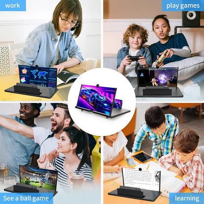 Mobile Phone Video 3D Screen Magnifier with Anti Scratch features