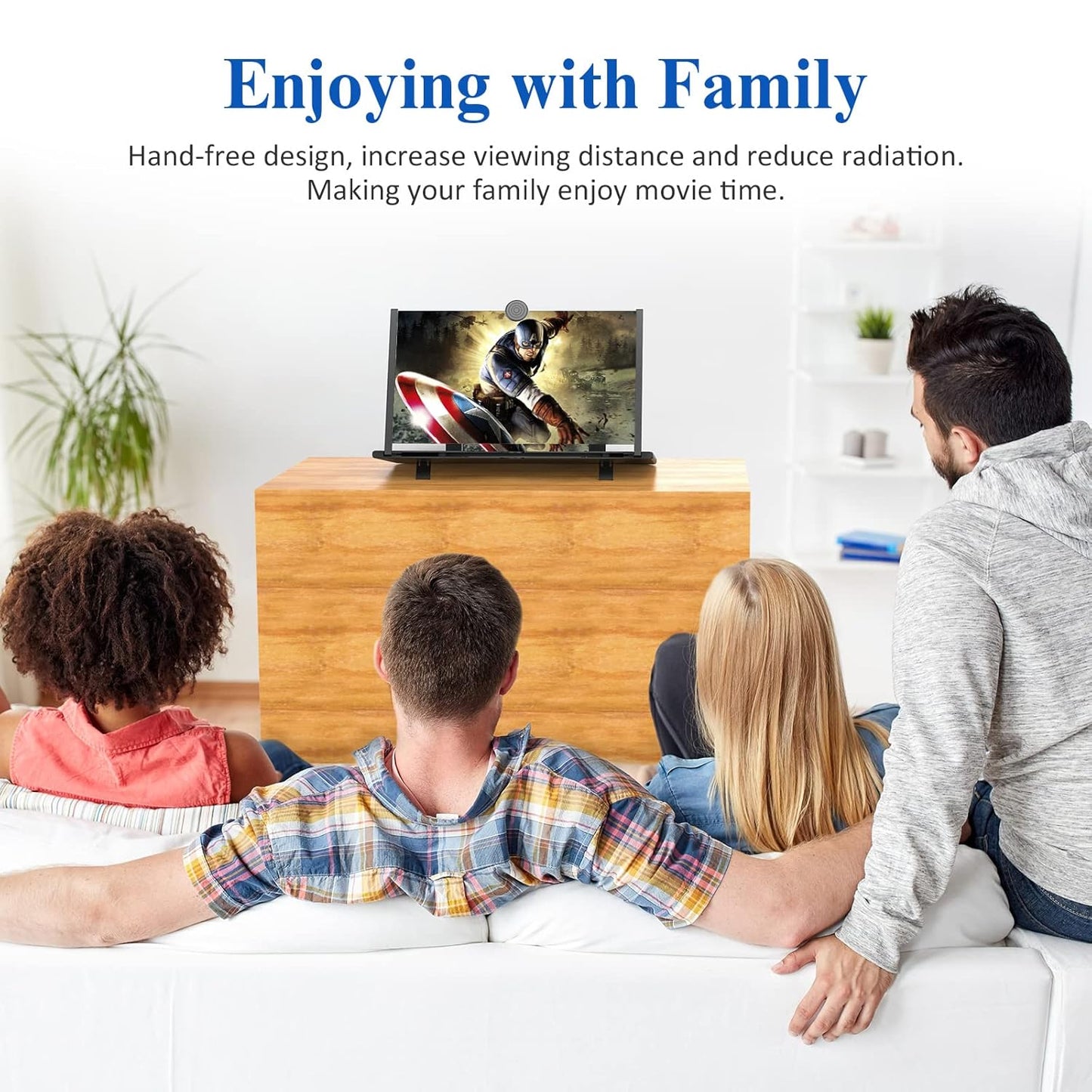 Mobile Phone Video 3D Screen Magnifier with Anti Scratch features